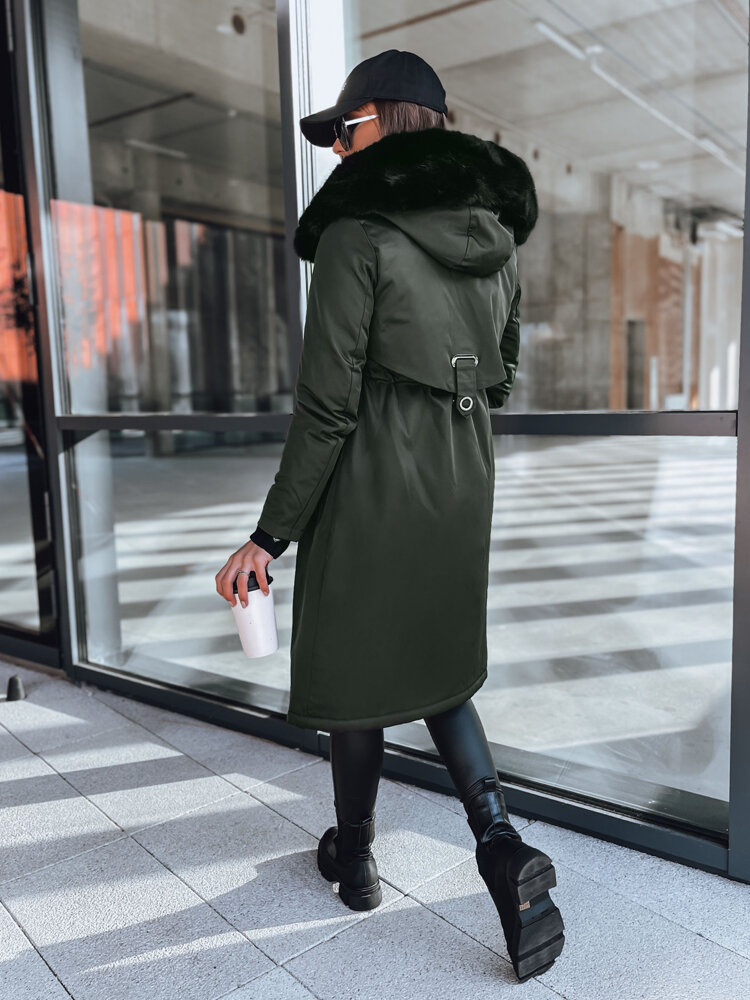 Kurtka zimowa damska parka LUSTER zielona Dstreet