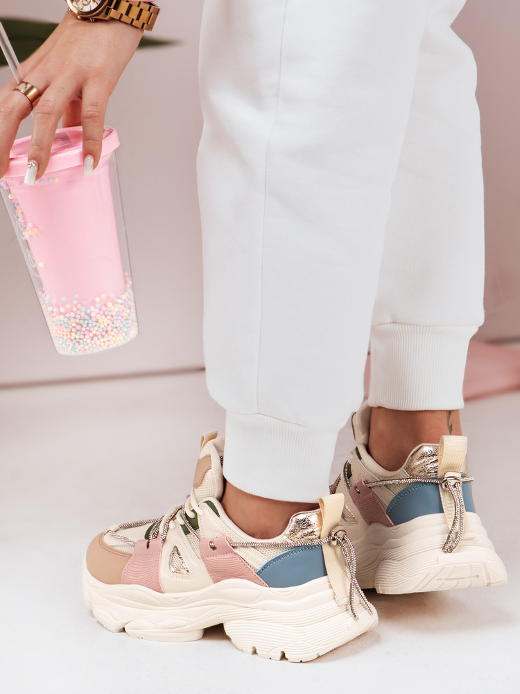 Teniși de damă cu talpă groasă NEWMOVE