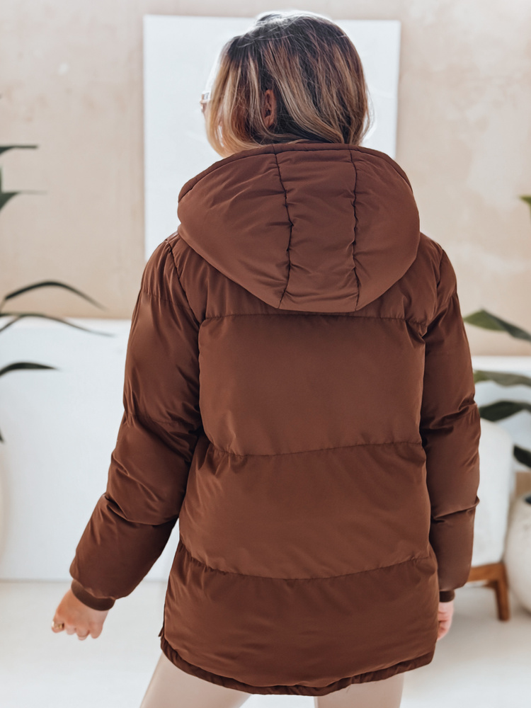 Kurtka damska MISSFROST brązowa Dstreet