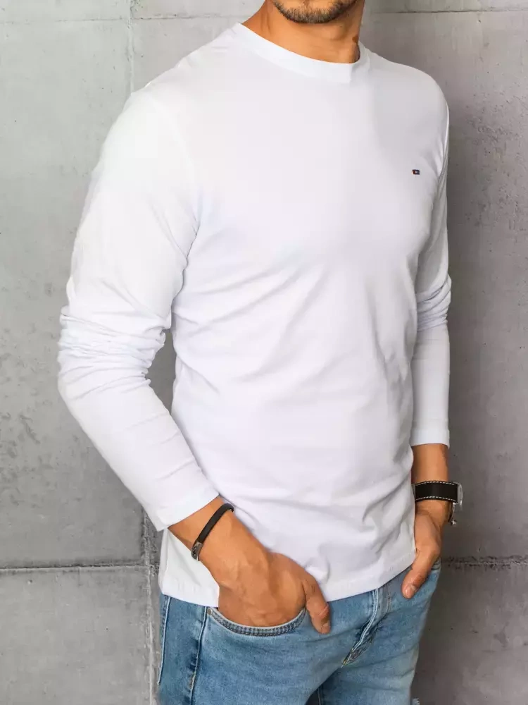 Longsleeve męski biały Dstreet