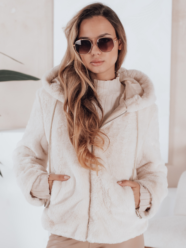 Haină scurtă de blană pentru femei ELMIRIS