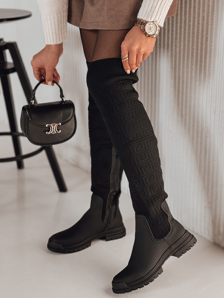 Kozaki damskie ELEFIVE czarne Dstreet