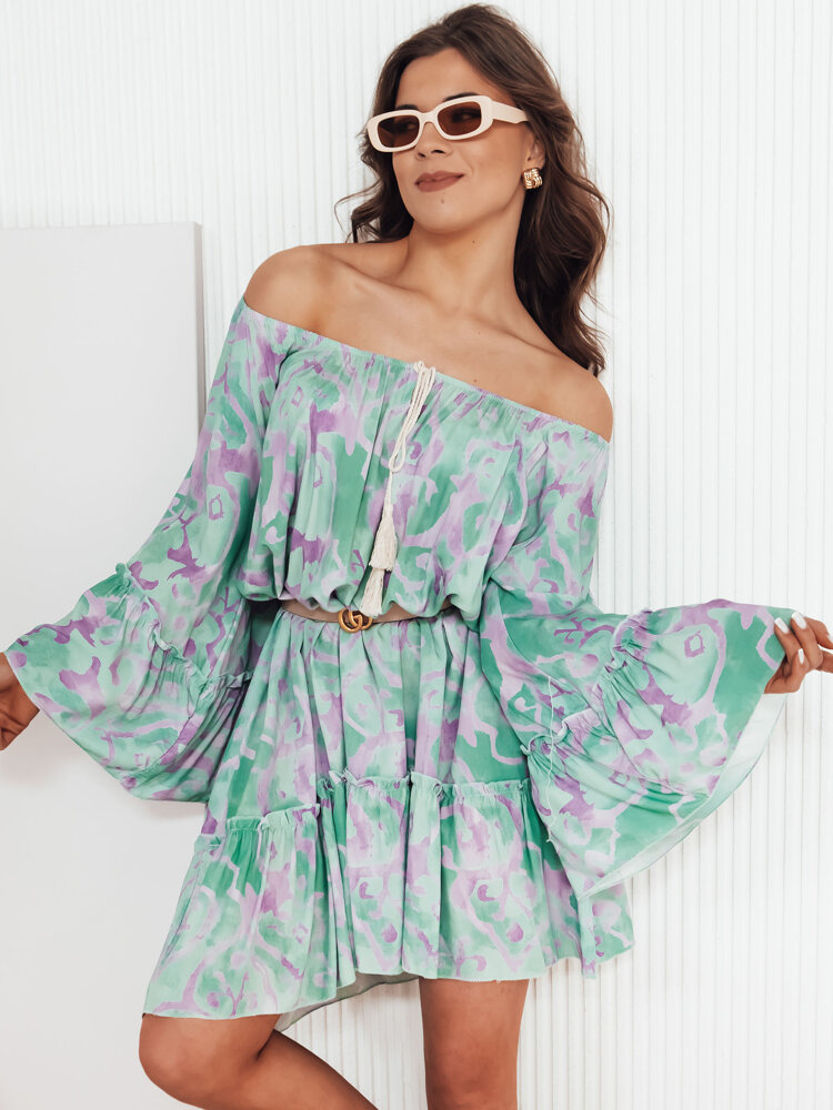 Sukienka hiszpanka FIONUALA zielona Dstreet