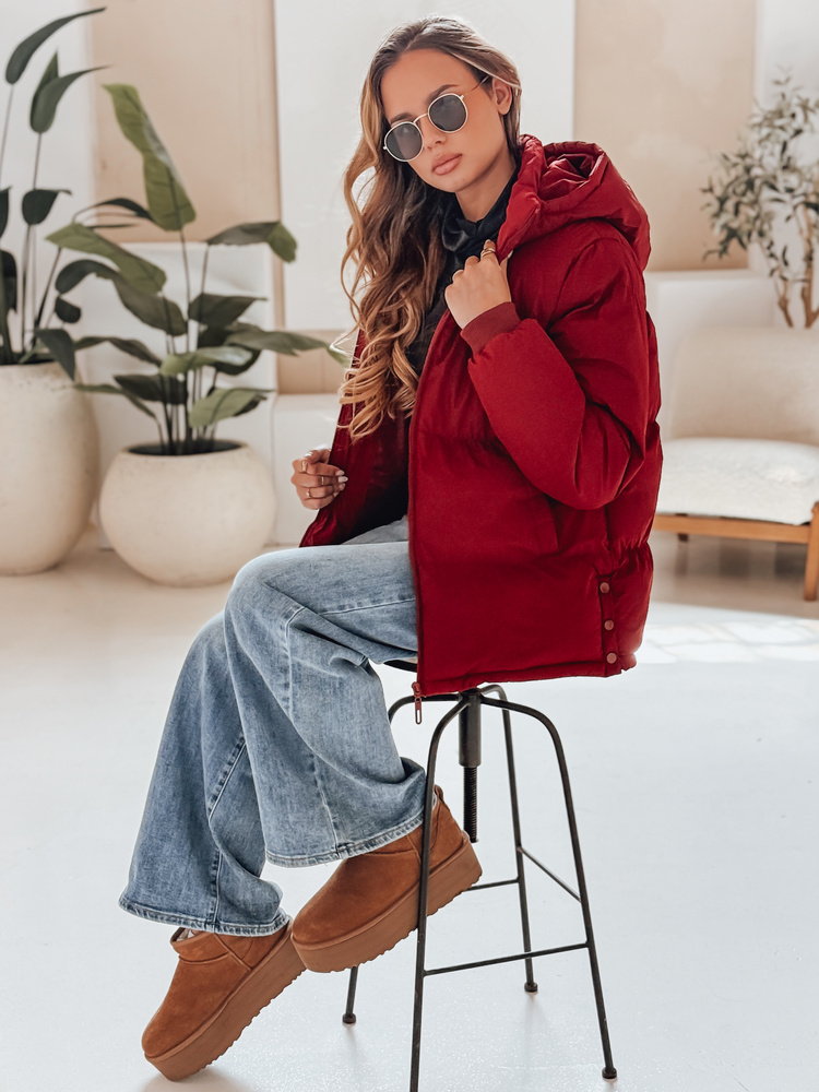 Geacă de iarnă pentru femei MISSFROST vișinie