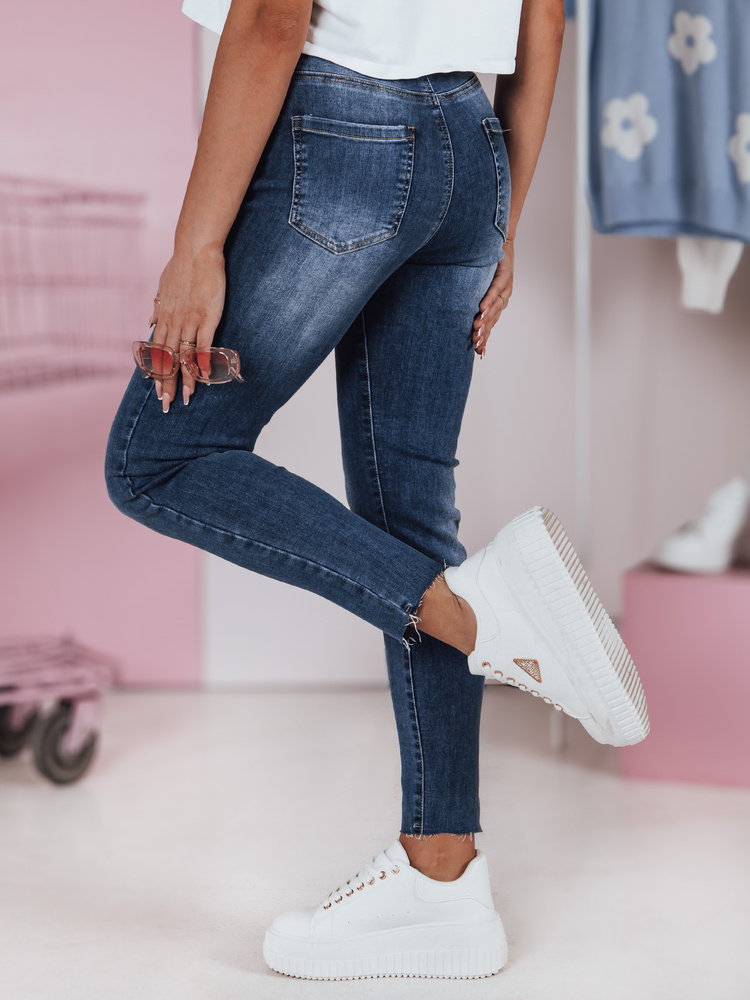 Spodnie damskie slim fit jeansowe SKYFINE Dstreet