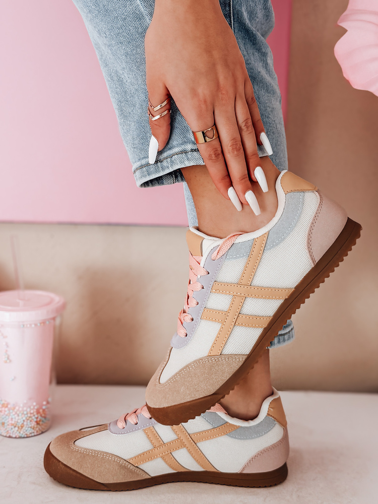 Teniși sport pentru femei RUNLUX cămilă