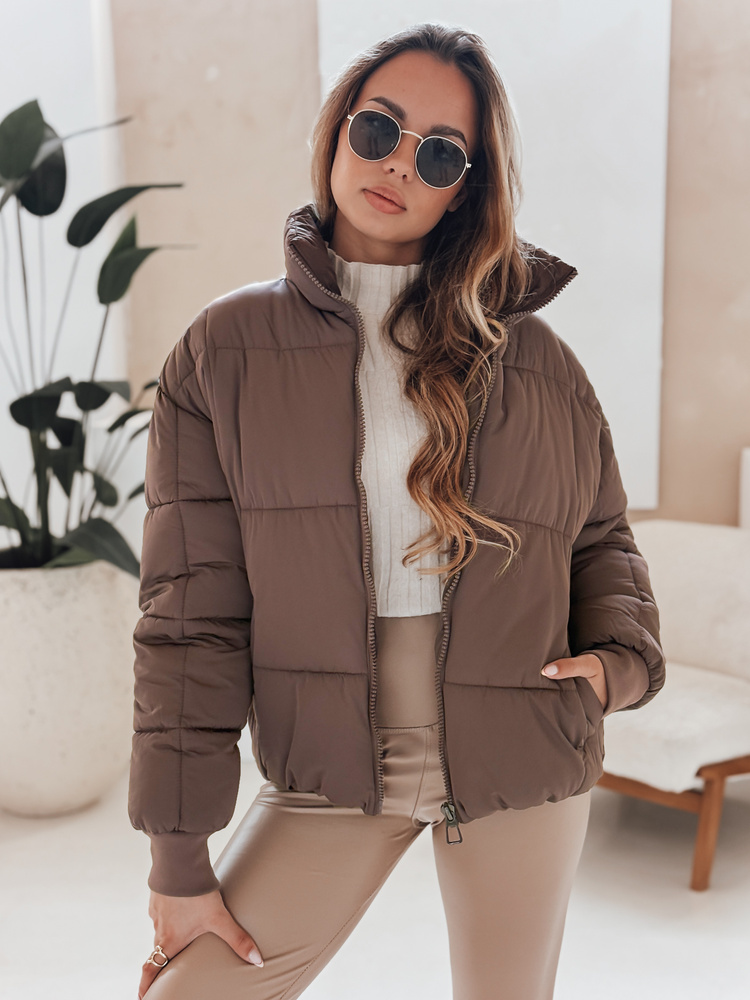 Kurtka damska VIBEGIRL ciemnobeżowa Dstreet