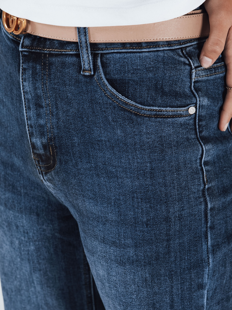 Blugi cu croi larg pentru femei, granat