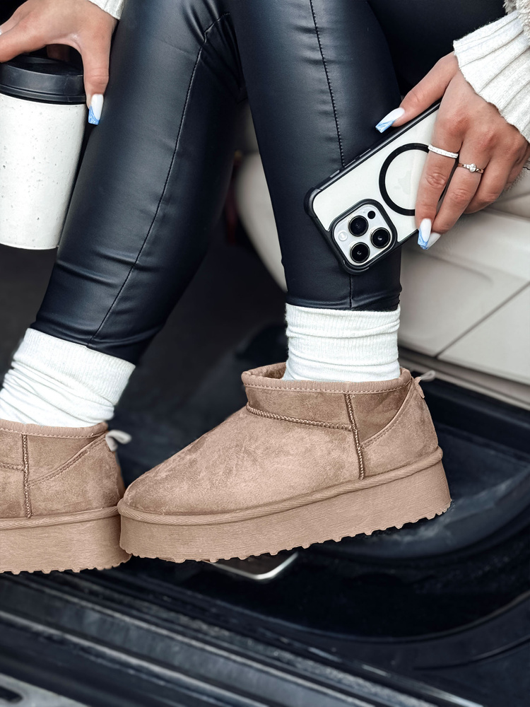 Botki damskie SNOWTRED khaki Dstreet