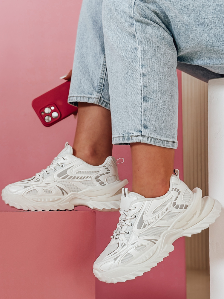 Teniși sport pentru femei BLAZERO albi