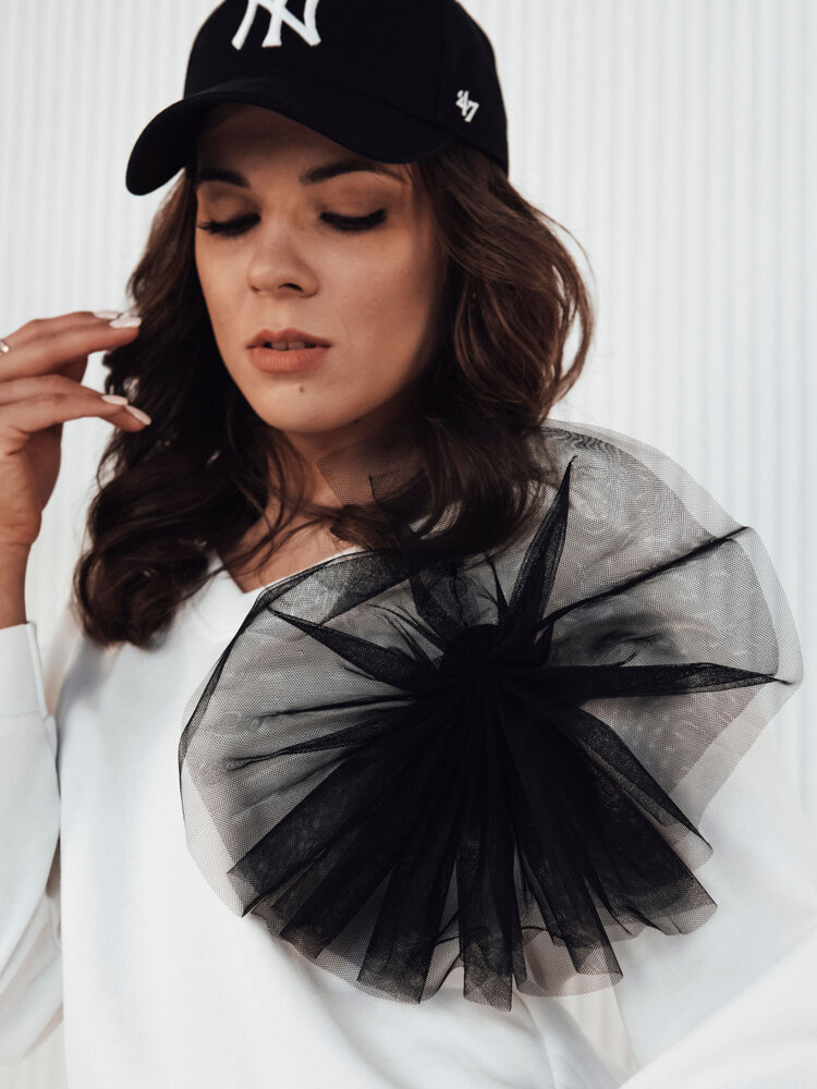 Bluza damska w serek FILAN ecru Dstreet