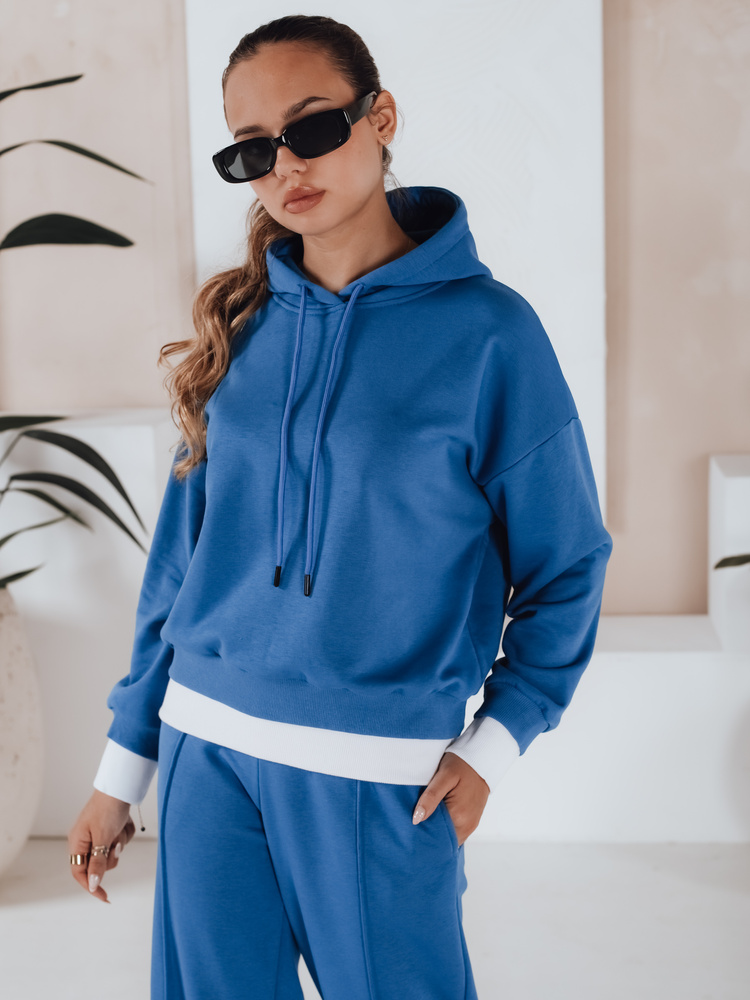 Komplet dresowy damski SANELIS niebieski Dstreet