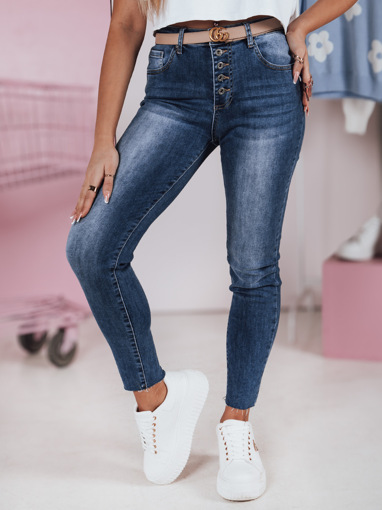 Spodnie damskie slim fit jeansowe SKYFINE Dstreet