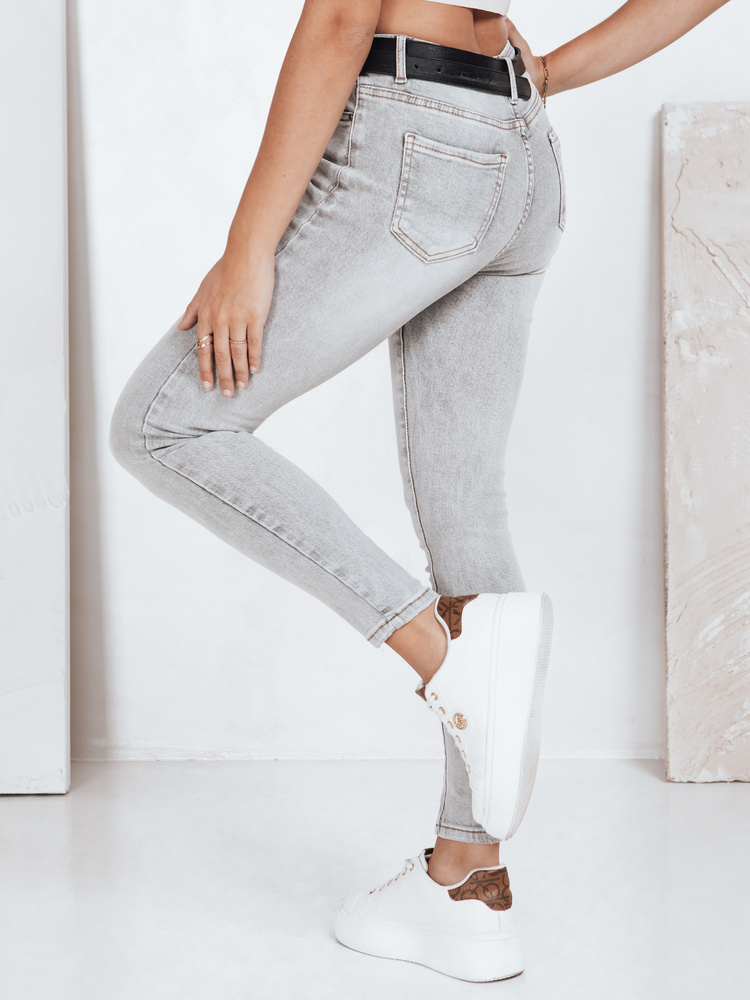 Blugi skinny gri pentru femei