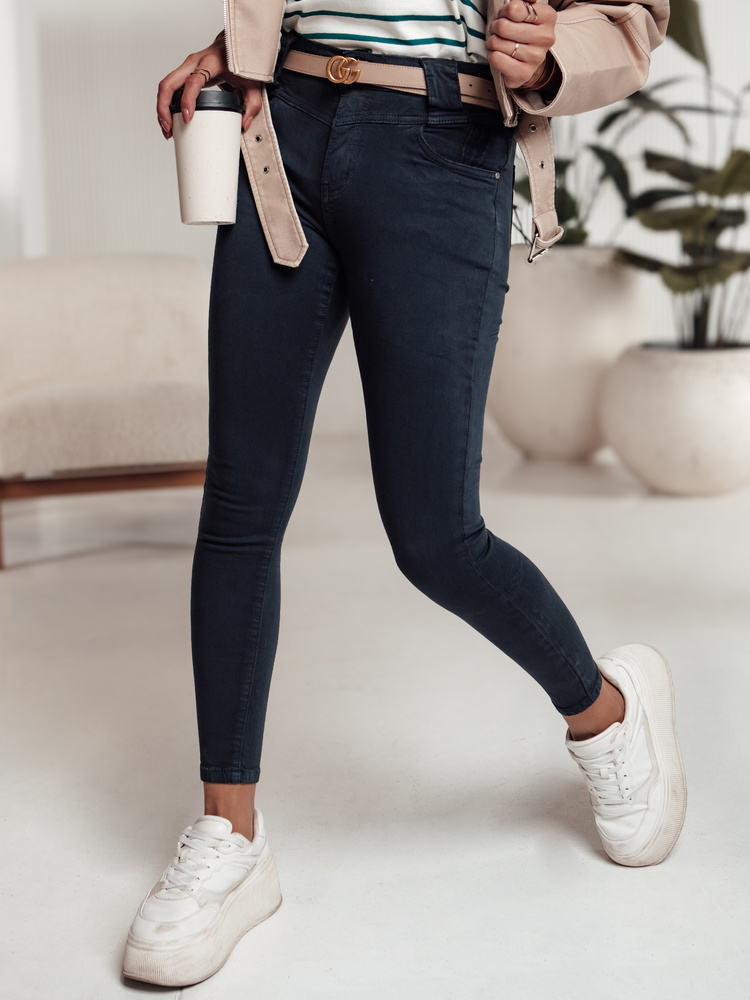 Spodnie Damskie STYLELIFT Skinny Jeans Niebieskie Dstreet