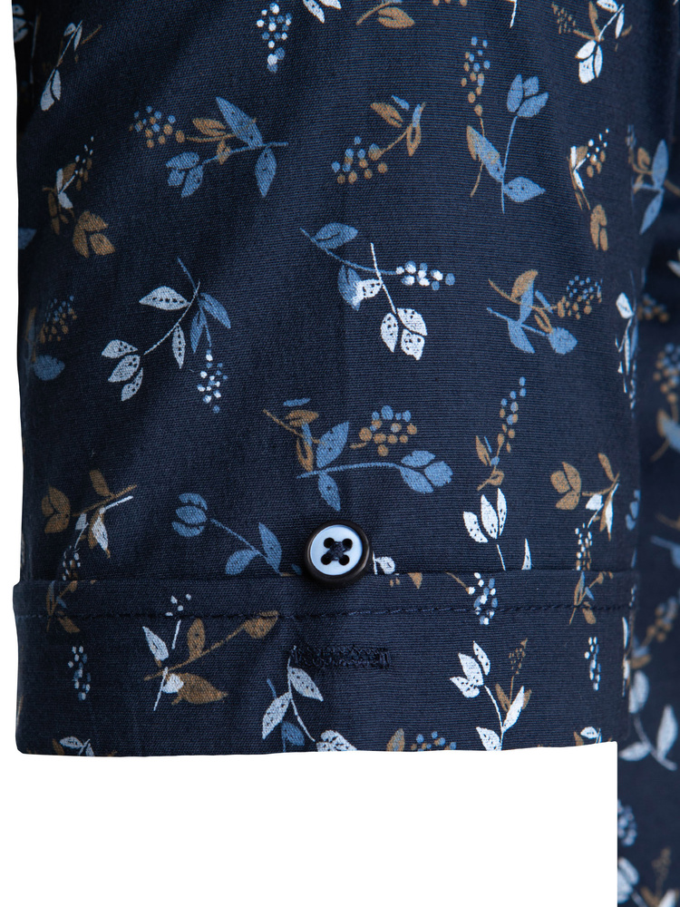 Koszula męska z krótkim rękawem granatowa Dstreet