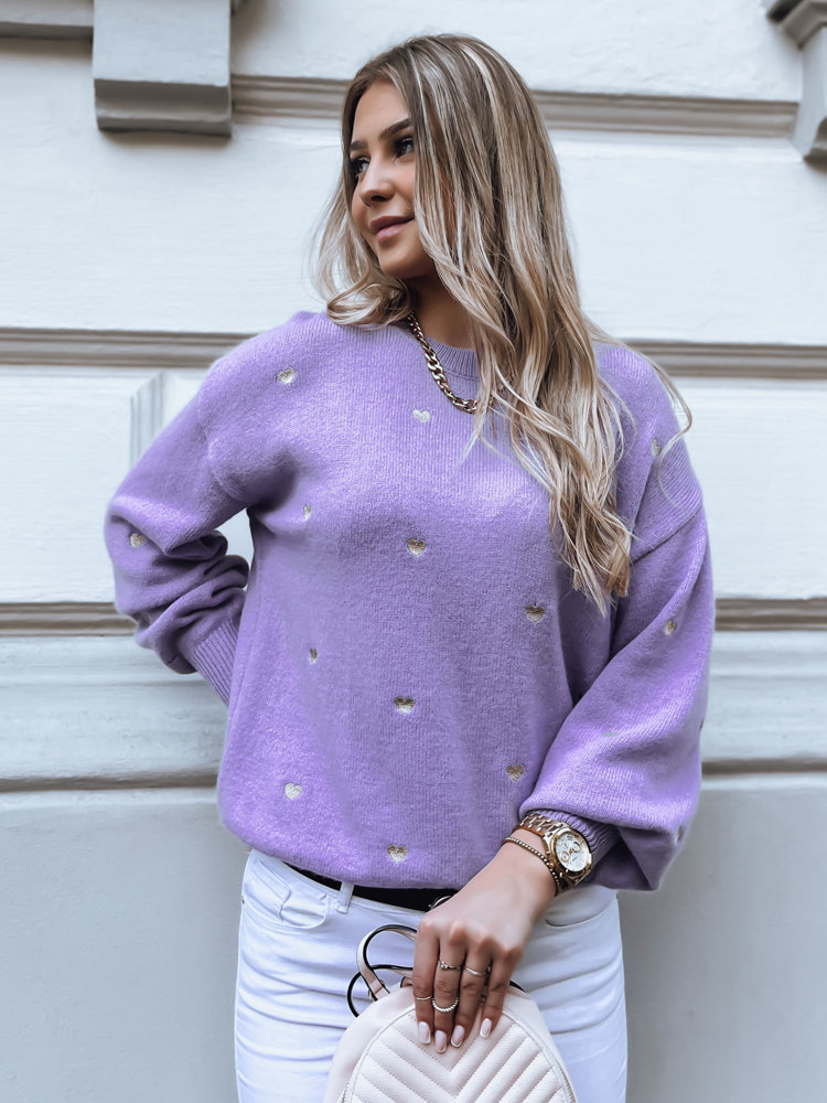DStreet Sweter damski LUMINA fioletowy