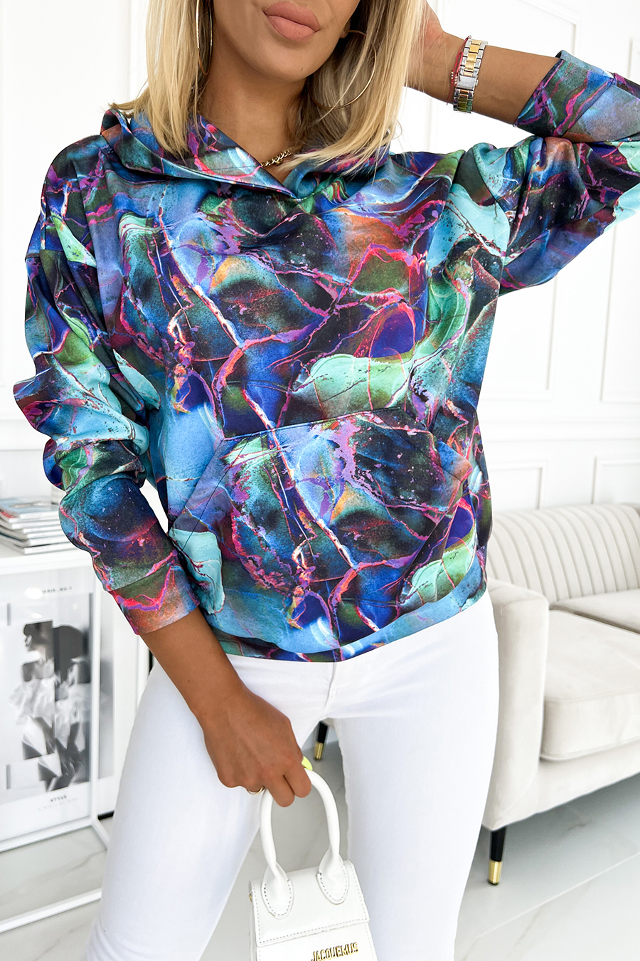 Women&#039;s hoodie with kangaroo pocket Numoco