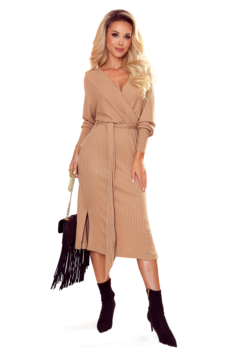 Numoco envelope sweater dress