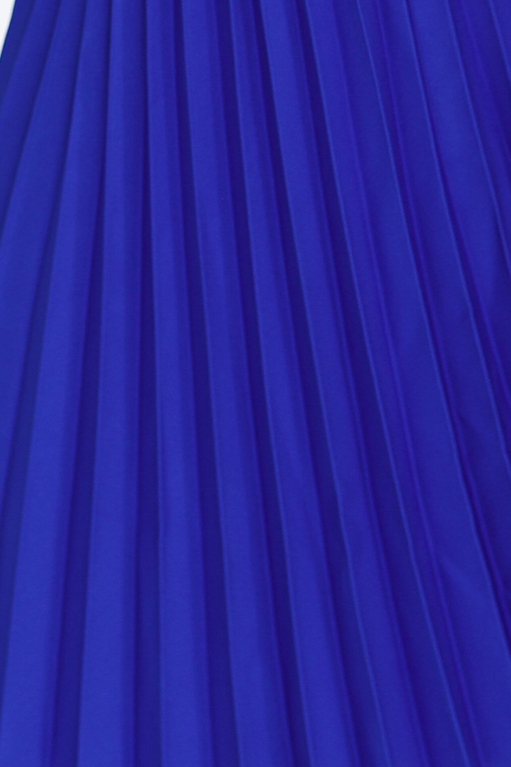 311-16 LILAC Pleated dress with short sleeves and belt - BLUE