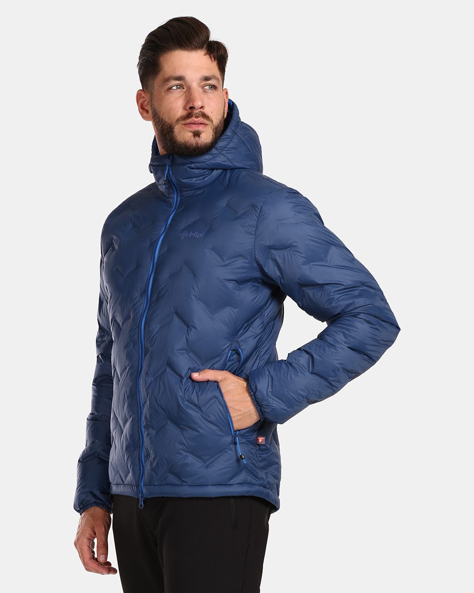 Men's down jacket Kilpi ALBERT-M Dark blue