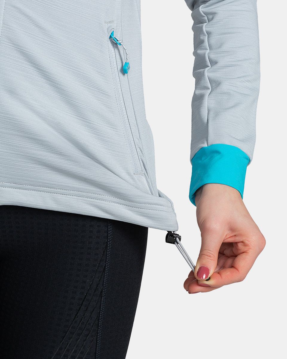 Women's technical sweatshirt Kilpi MEMPHIS-W Light gray