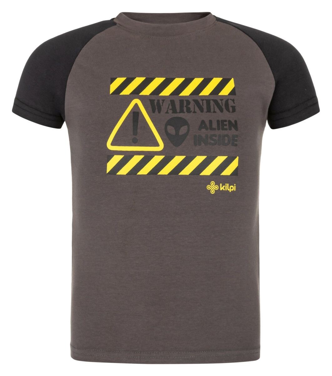 Boys bumbac t-shirt Salo-JB gri închis - Kilpi