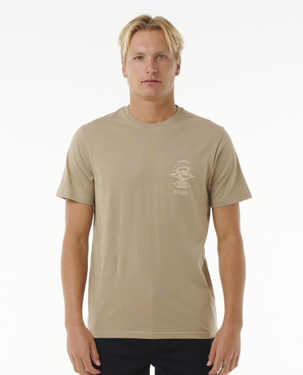 Rip Curl SEARCH ICON TEE Sand Dune T-shirt