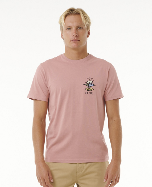 Tričko Rip Curl SEARCH ICON TEE Mushroom