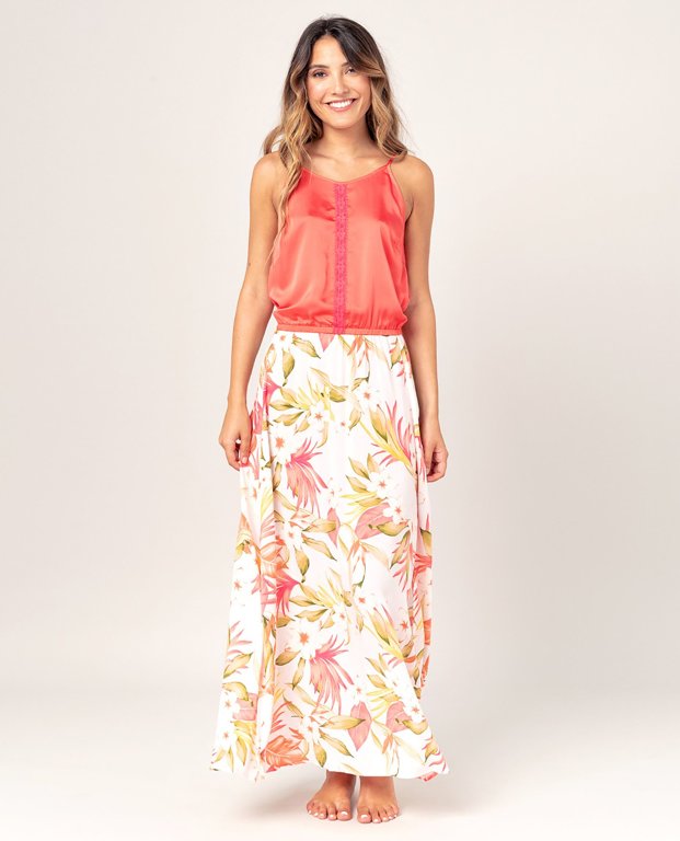 Rip Curl ISLAND LONG DRESS Coral Dress