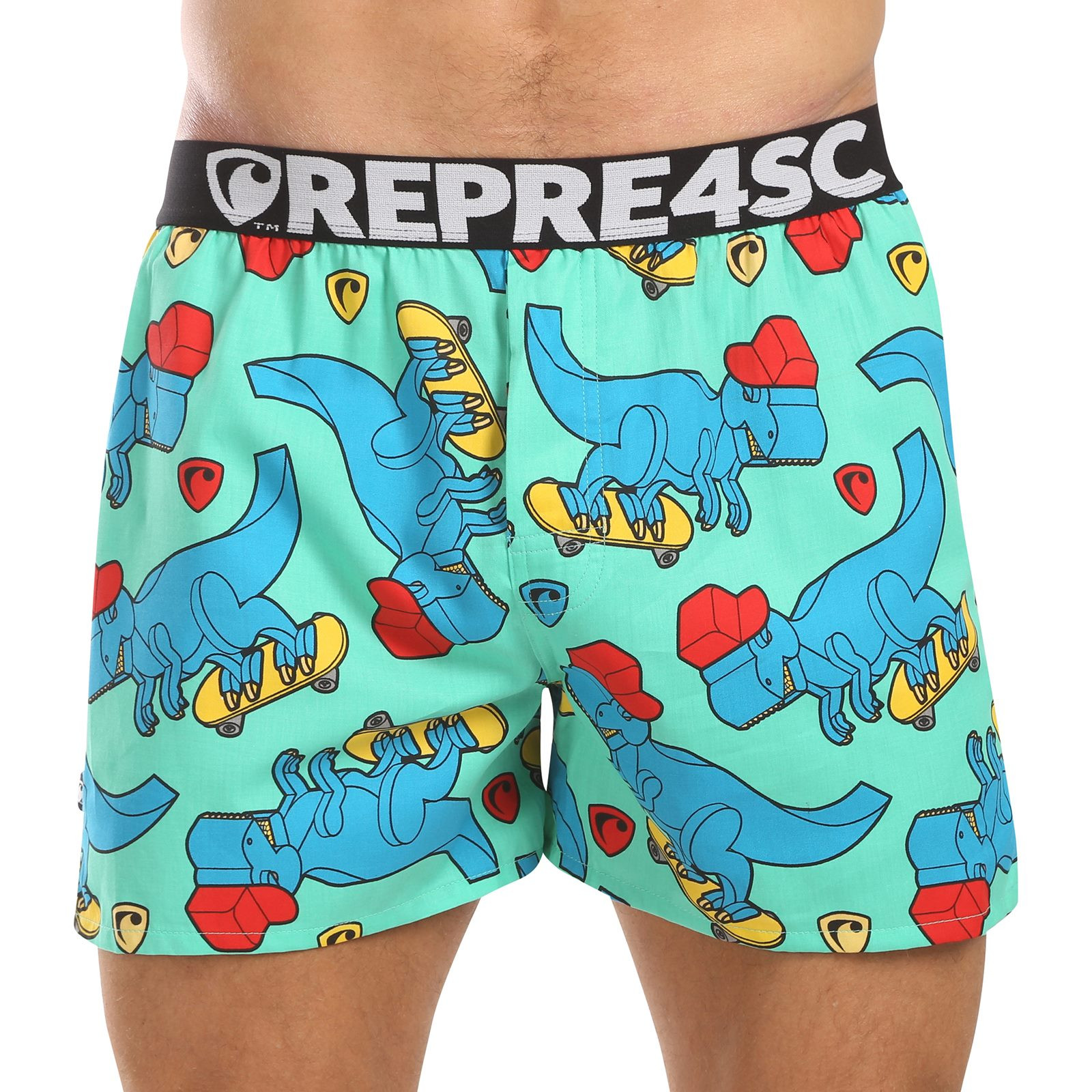 Men's Boxer Shorts Represent Exclusive Mike Skating T-Rex