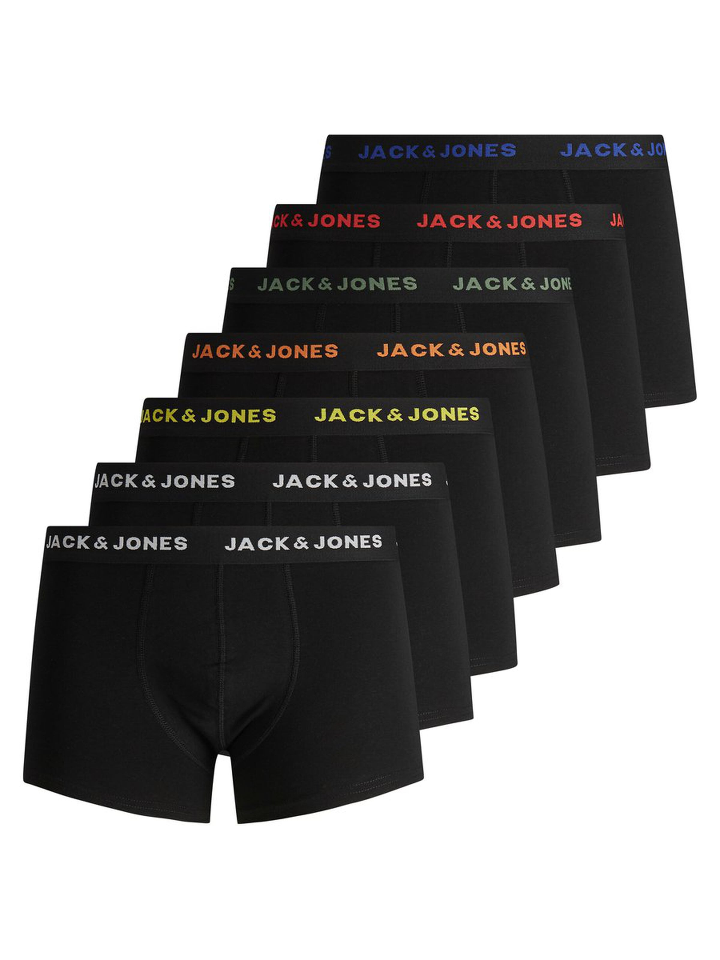 7PACK Men's Jack And Jones Boxer Shorts - Black (12165587)