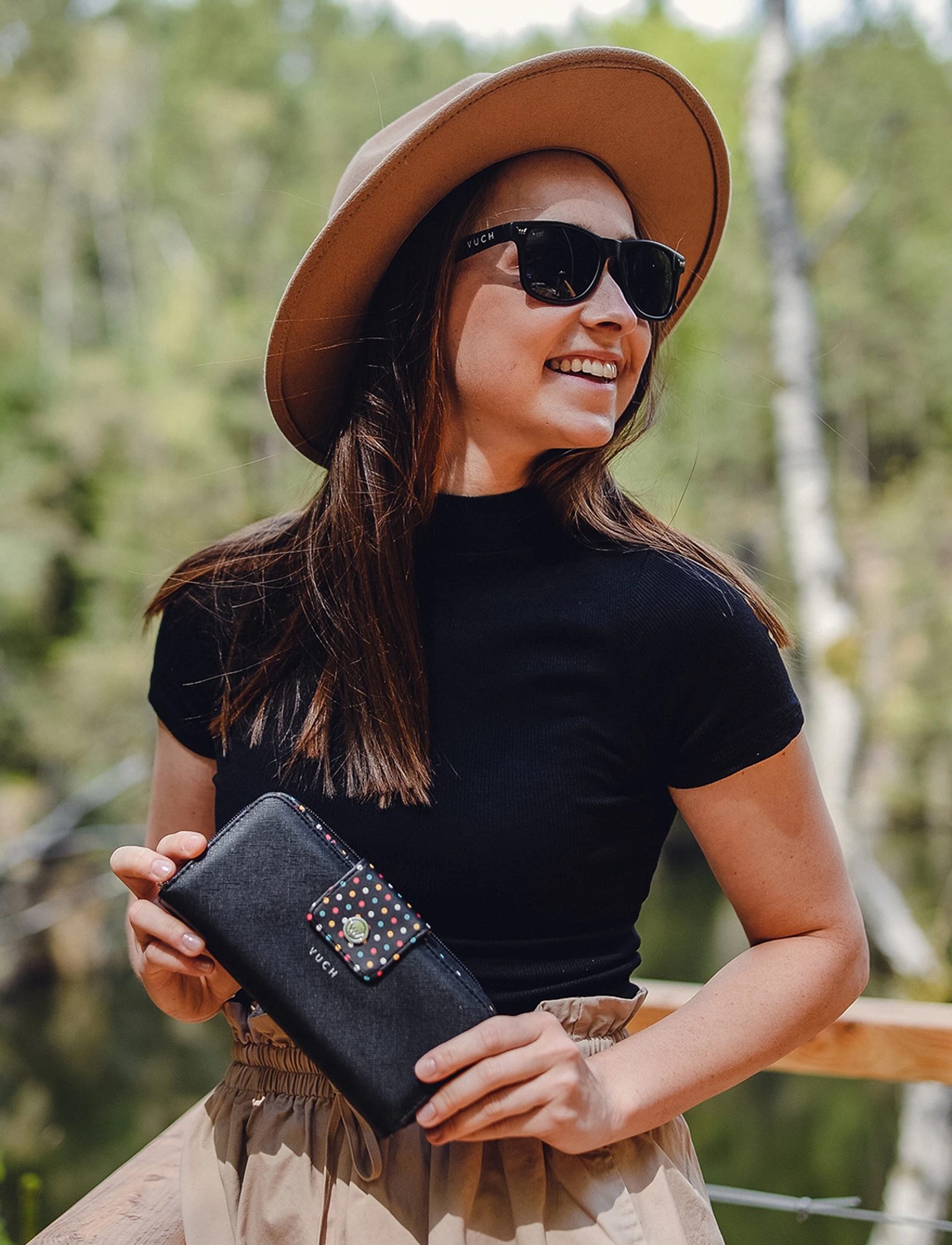 Portofel dama VUCH Black Dots Collection