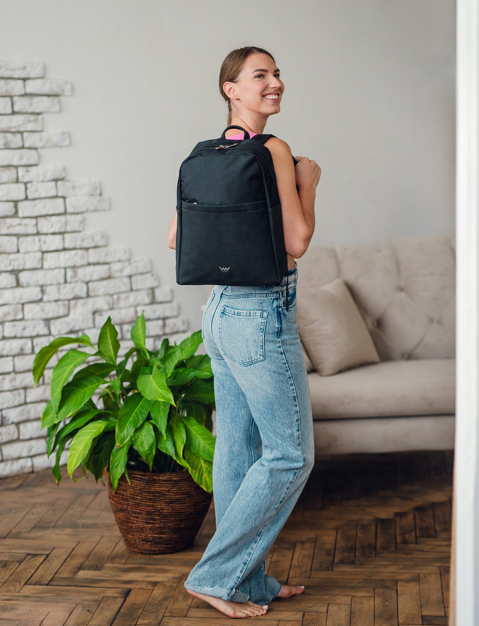 VUCH Zane TC Black city backpack