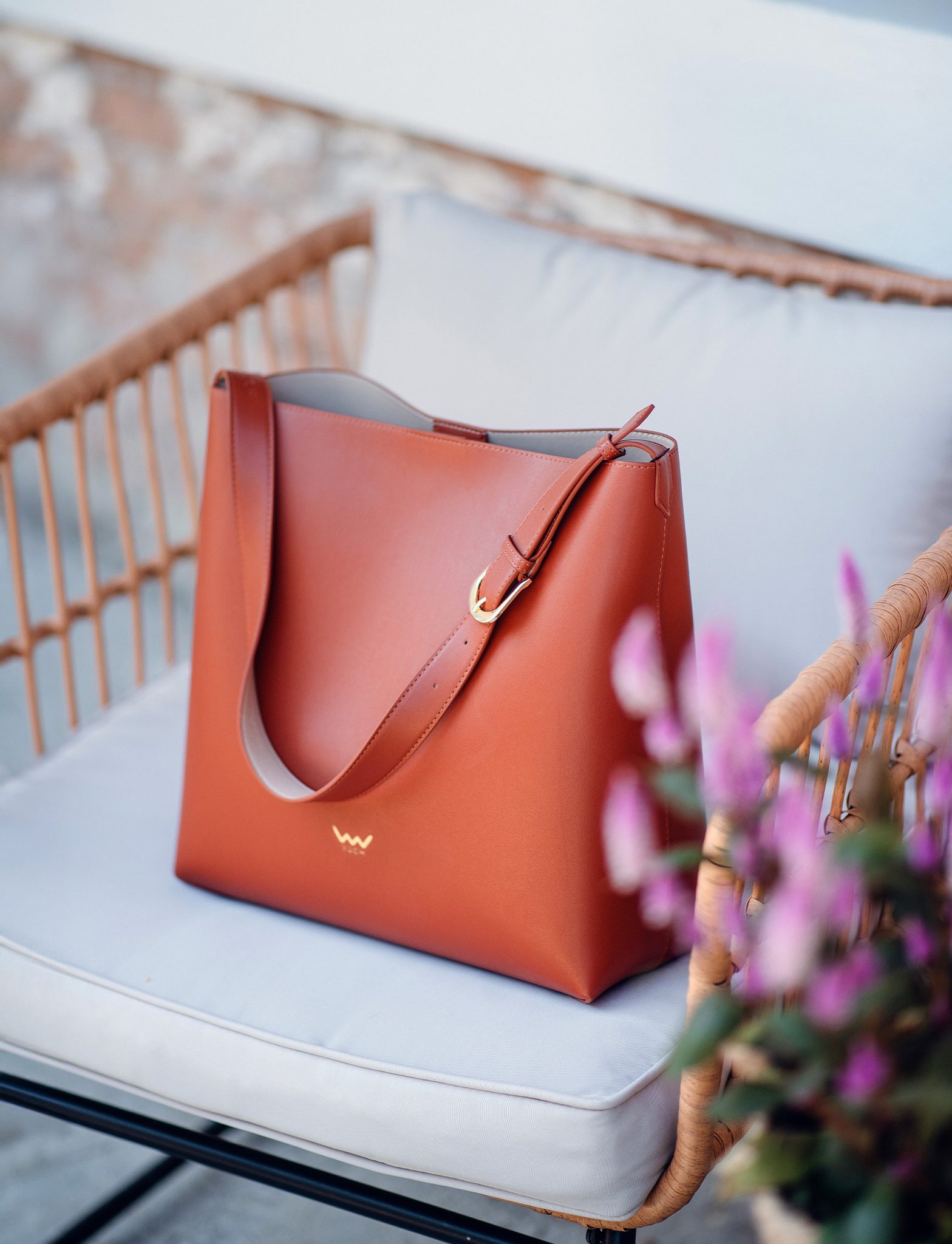 VUCH Justeene Brown Handbag