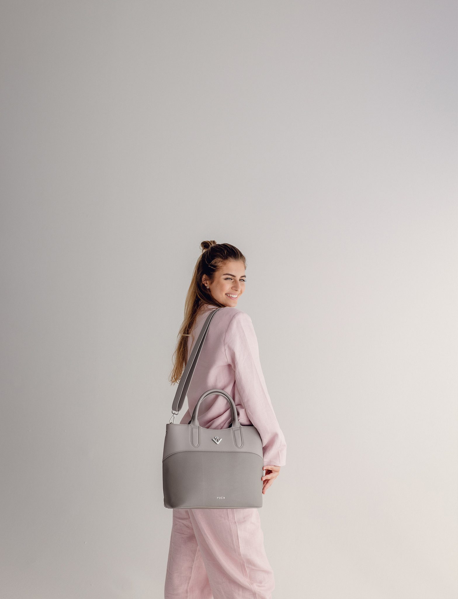 VUCH Christel Divide Grey Handbag