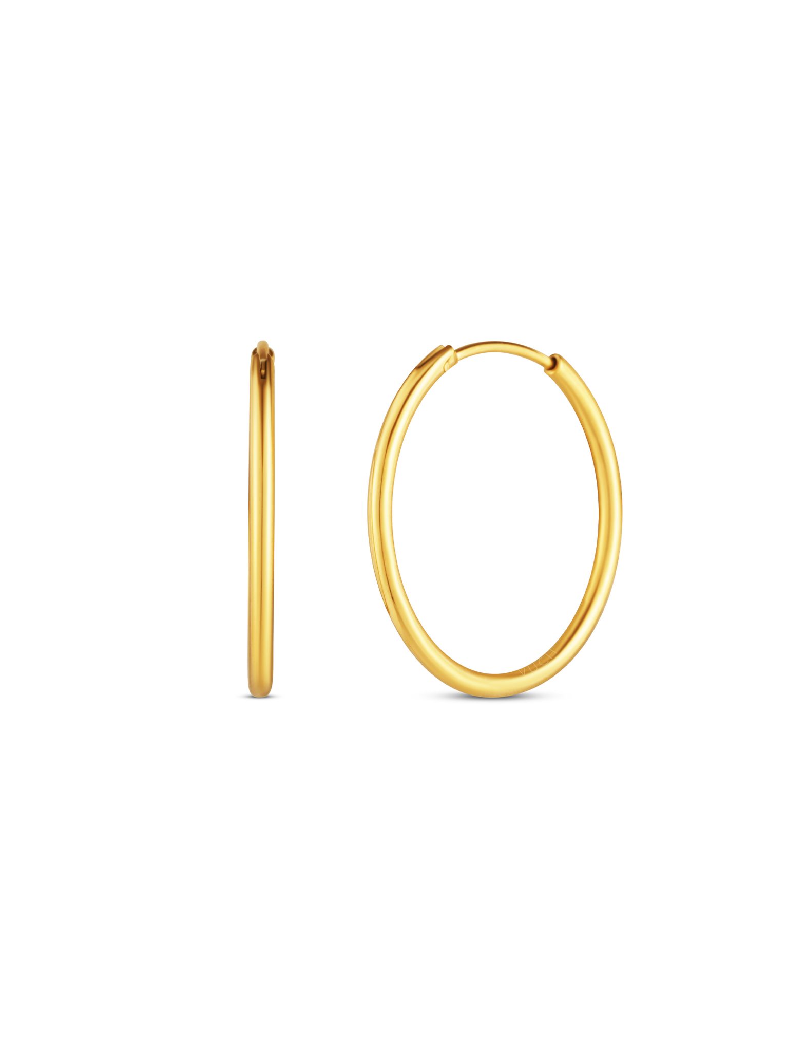 Zlaté kruhové náušnice Yetta