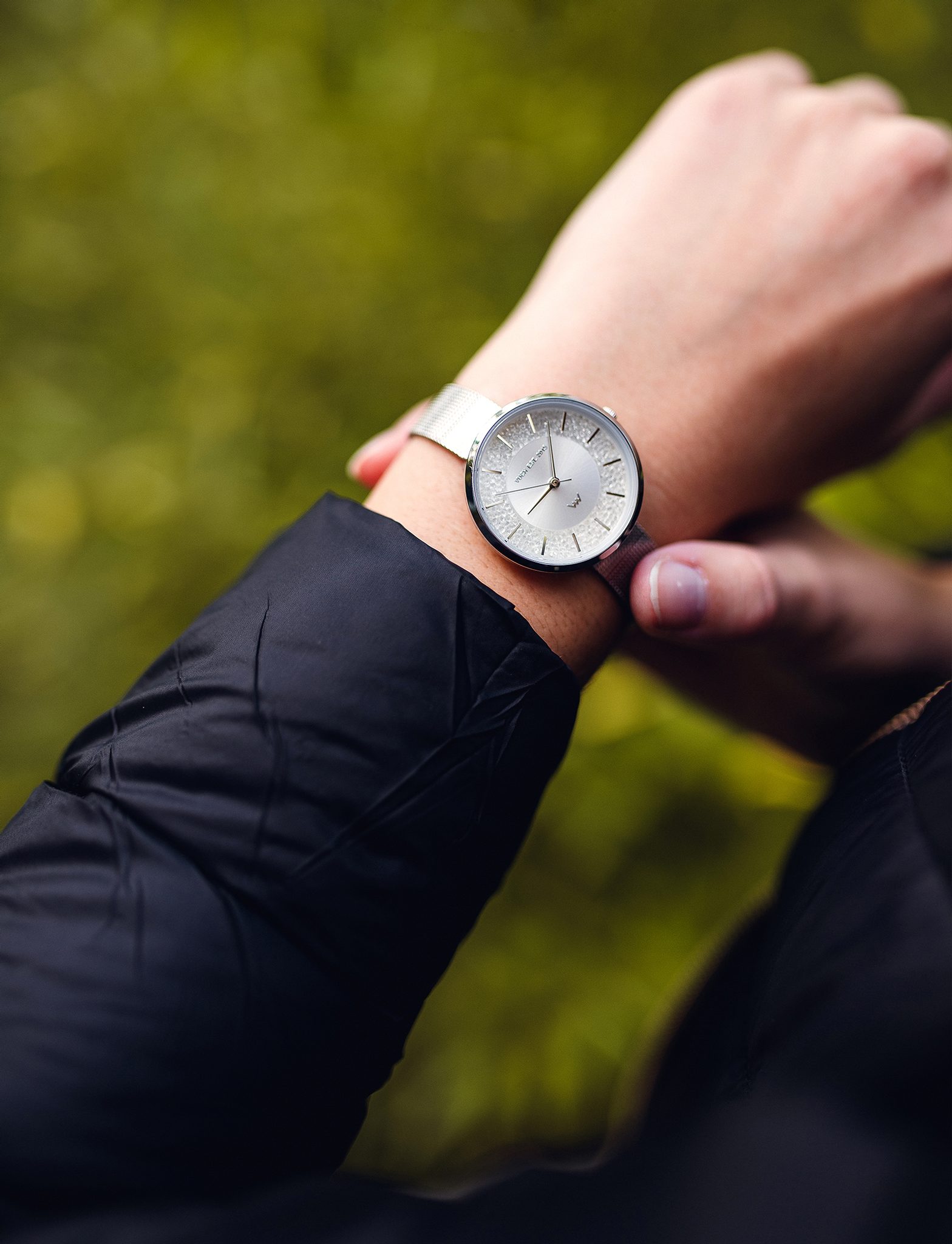 Ceas de damă Sparkly Light Silver