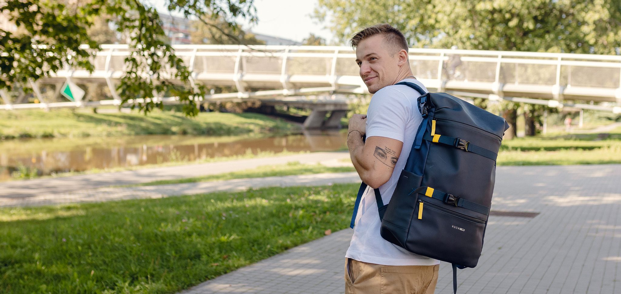 VUCH Maielle Blue city backpack