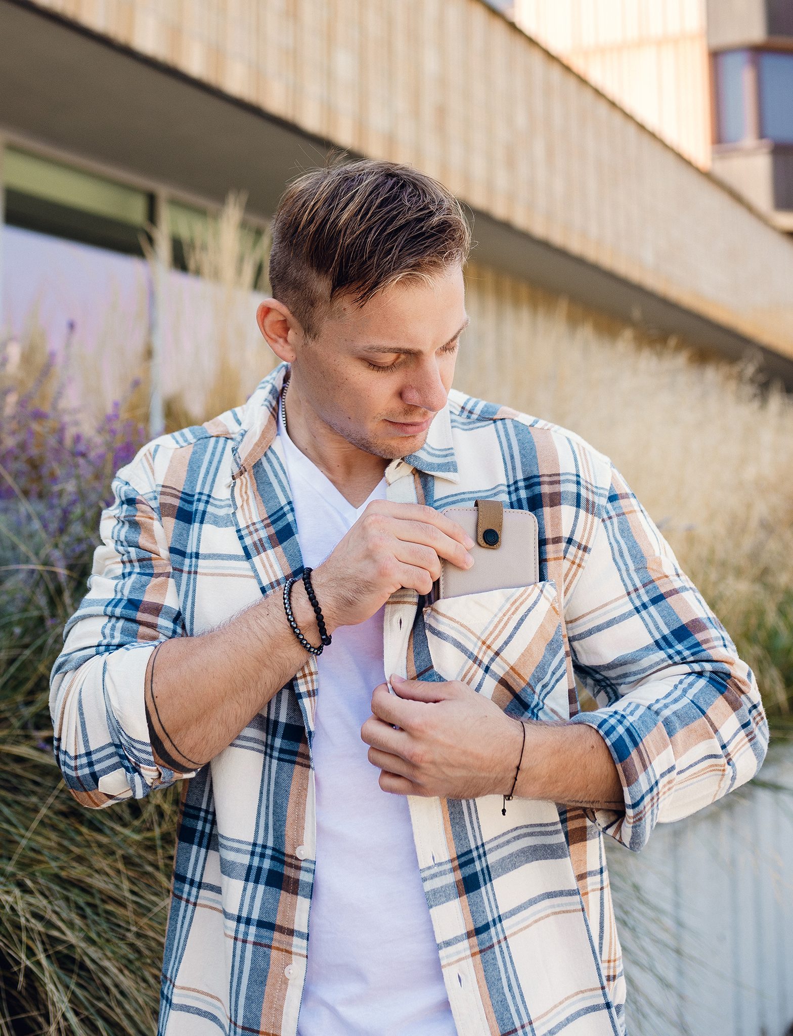 VUCH Neil Dusty Beige Wallet