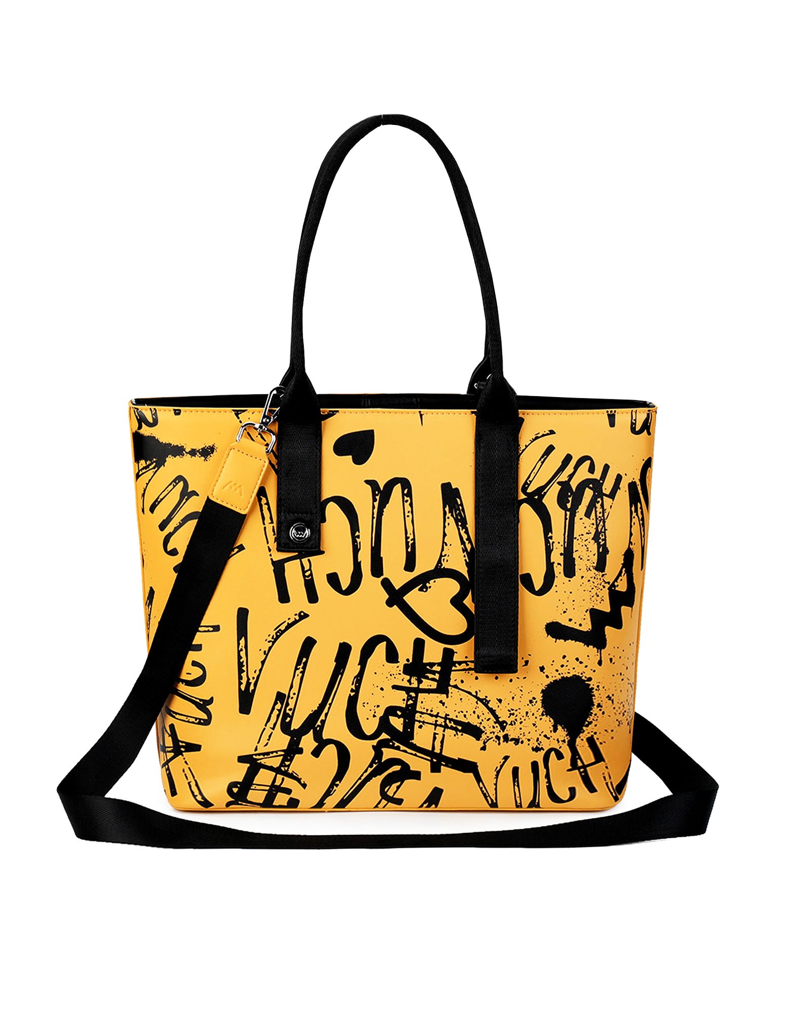 VUCH Wennie Grafitti Yellow Handbag