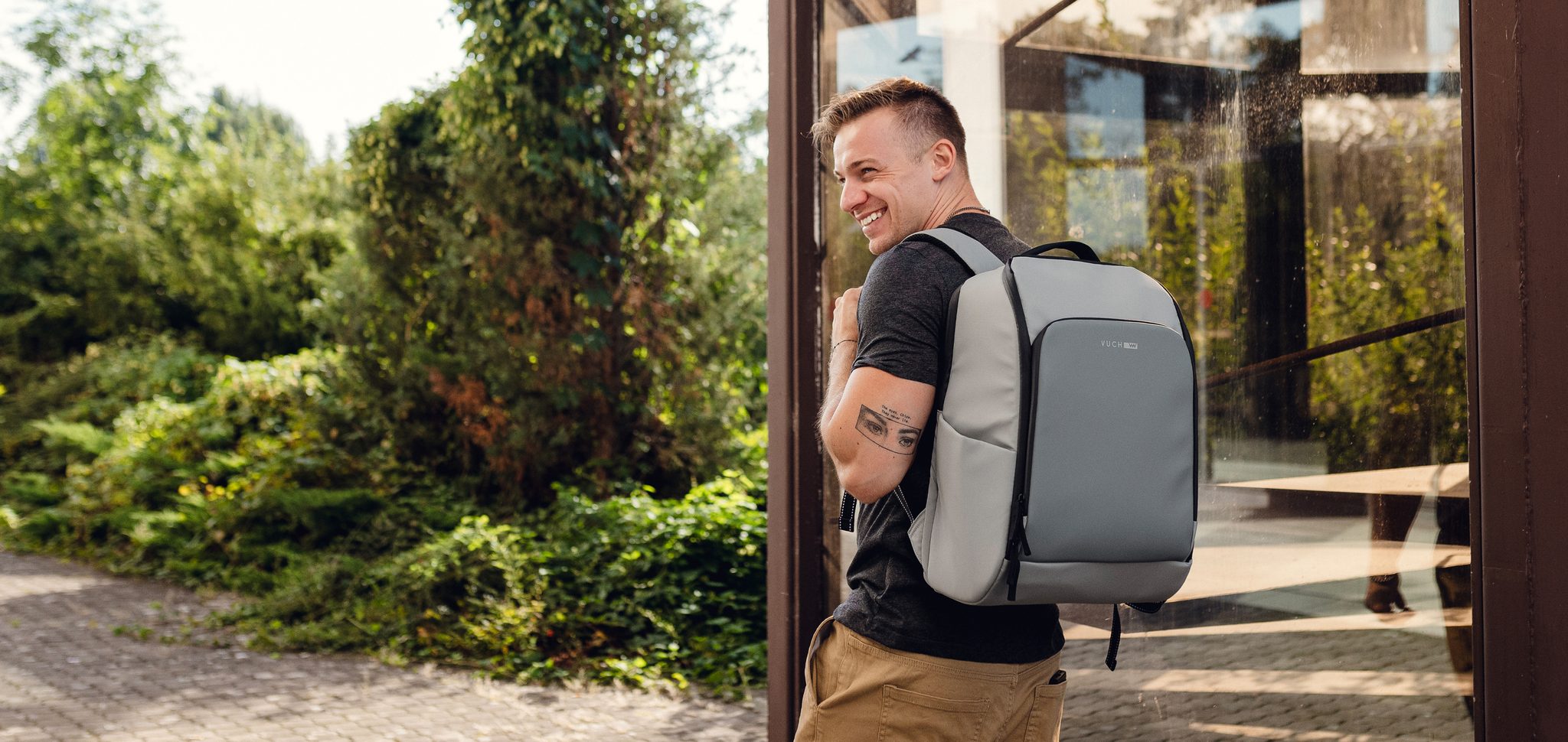 VUCH Dain Grey city backpack