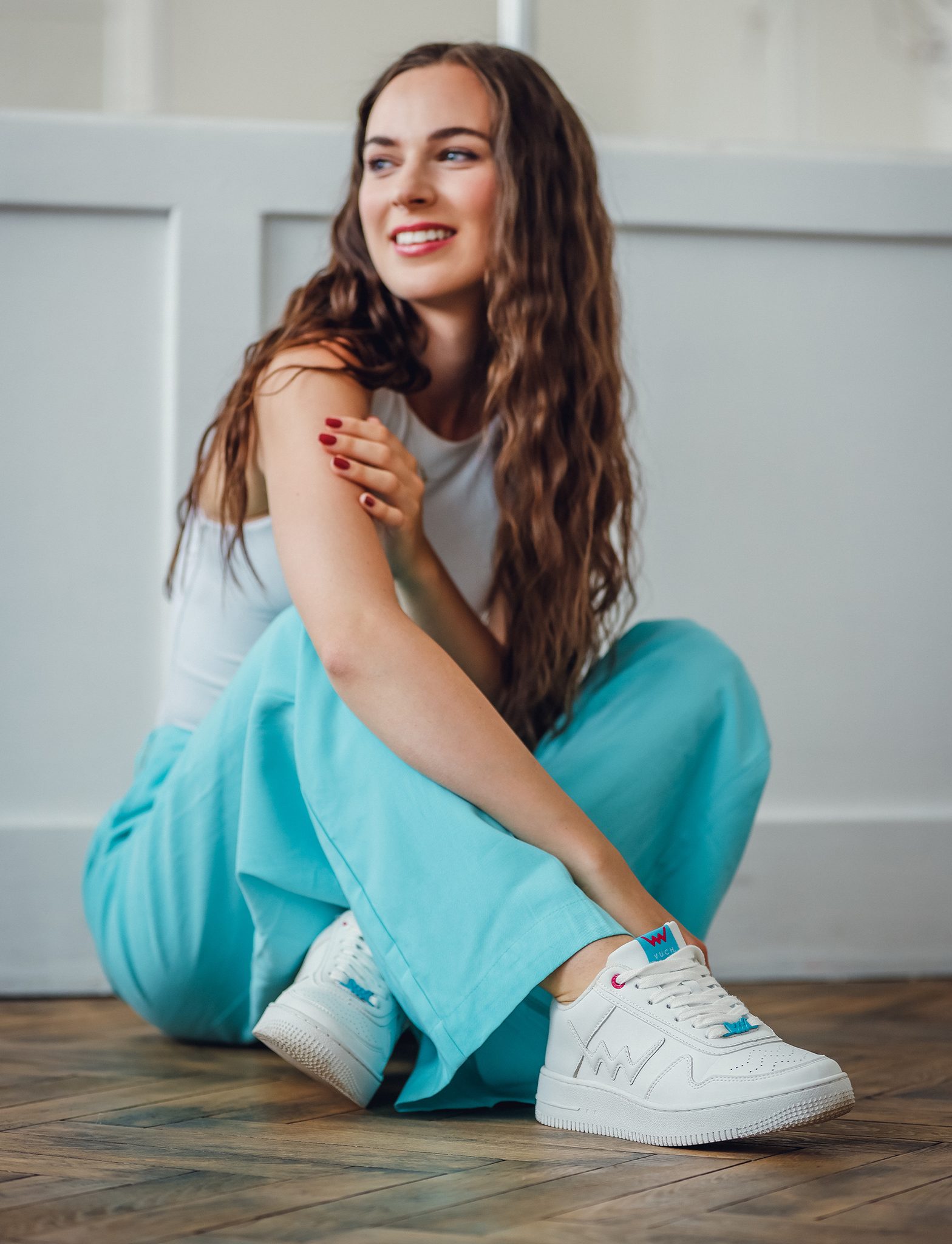 Teniși Aisa Basic albi