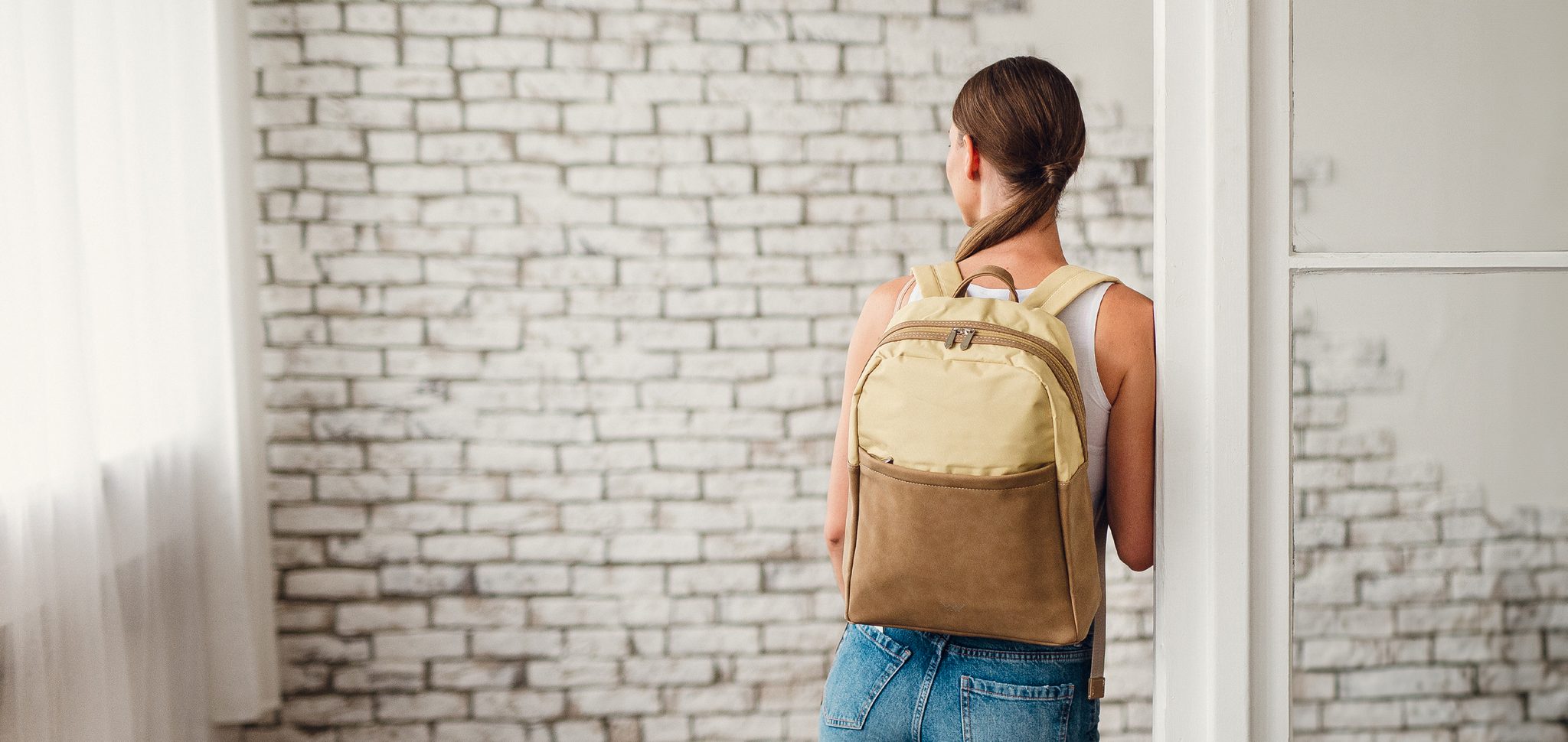 VUCH Zane TC Beige city backpack