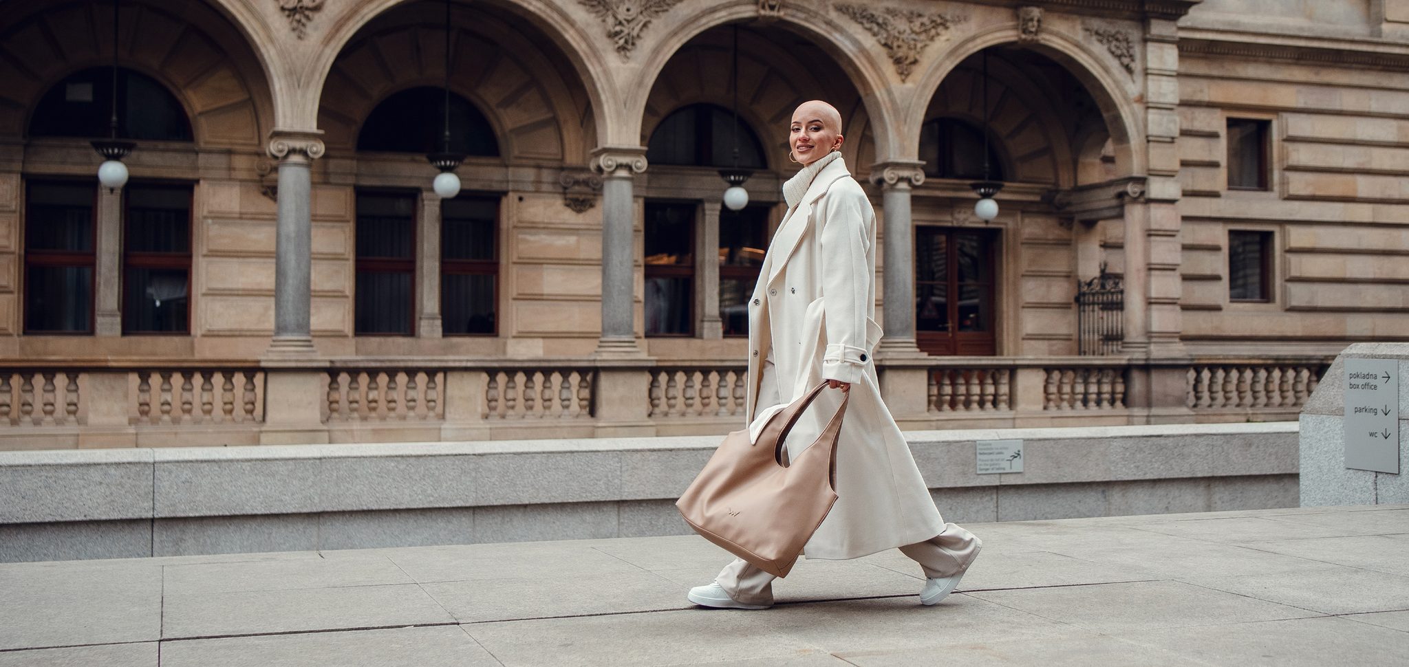 Geantă mare Eileen bej