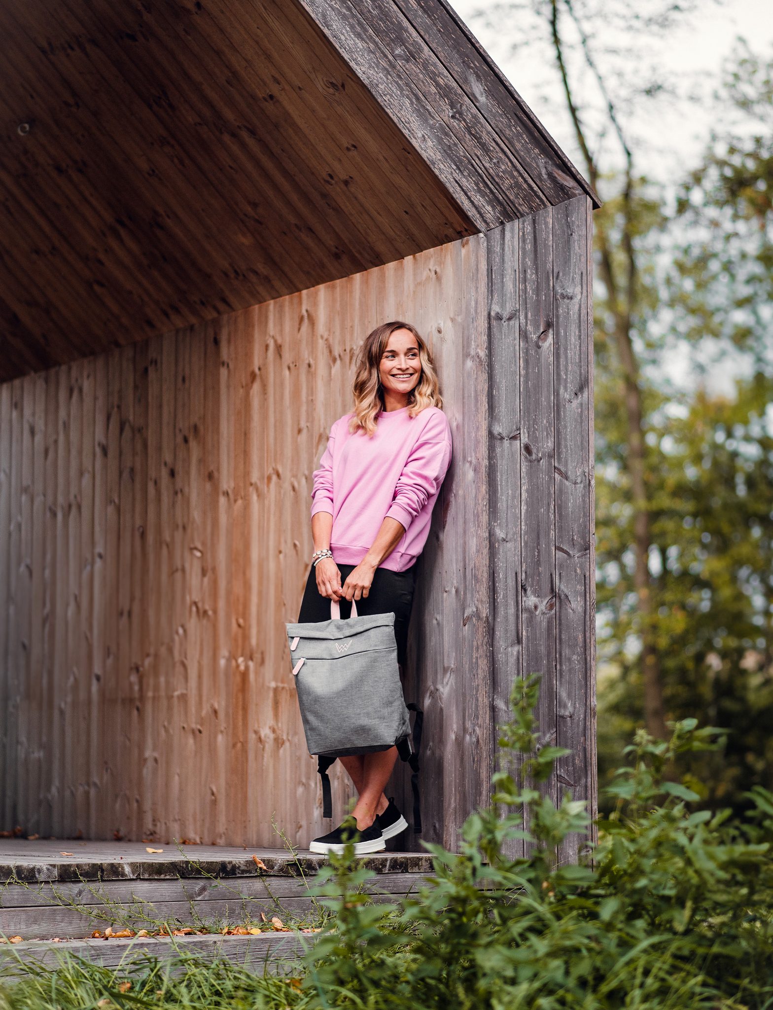 VUCH Glenn TC Light Grey city backpack