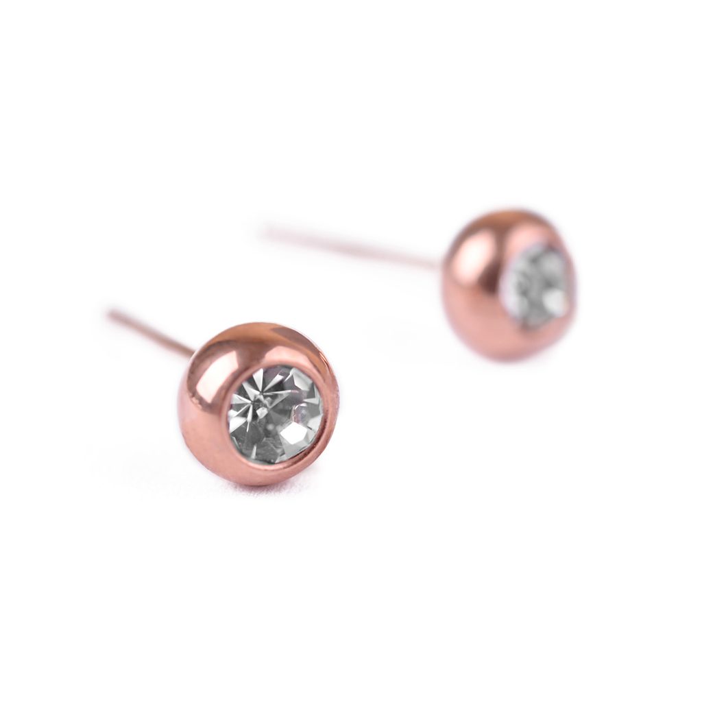 Gem Rose Gold Earrings