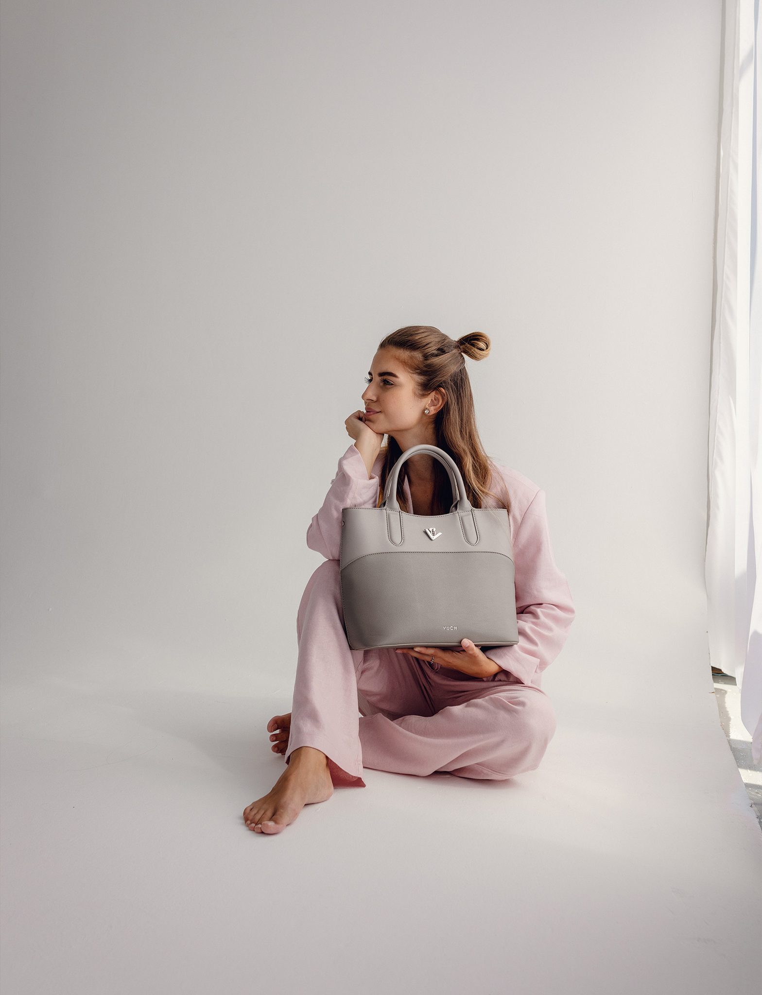 VUCH Christel Divide Grey Handbag