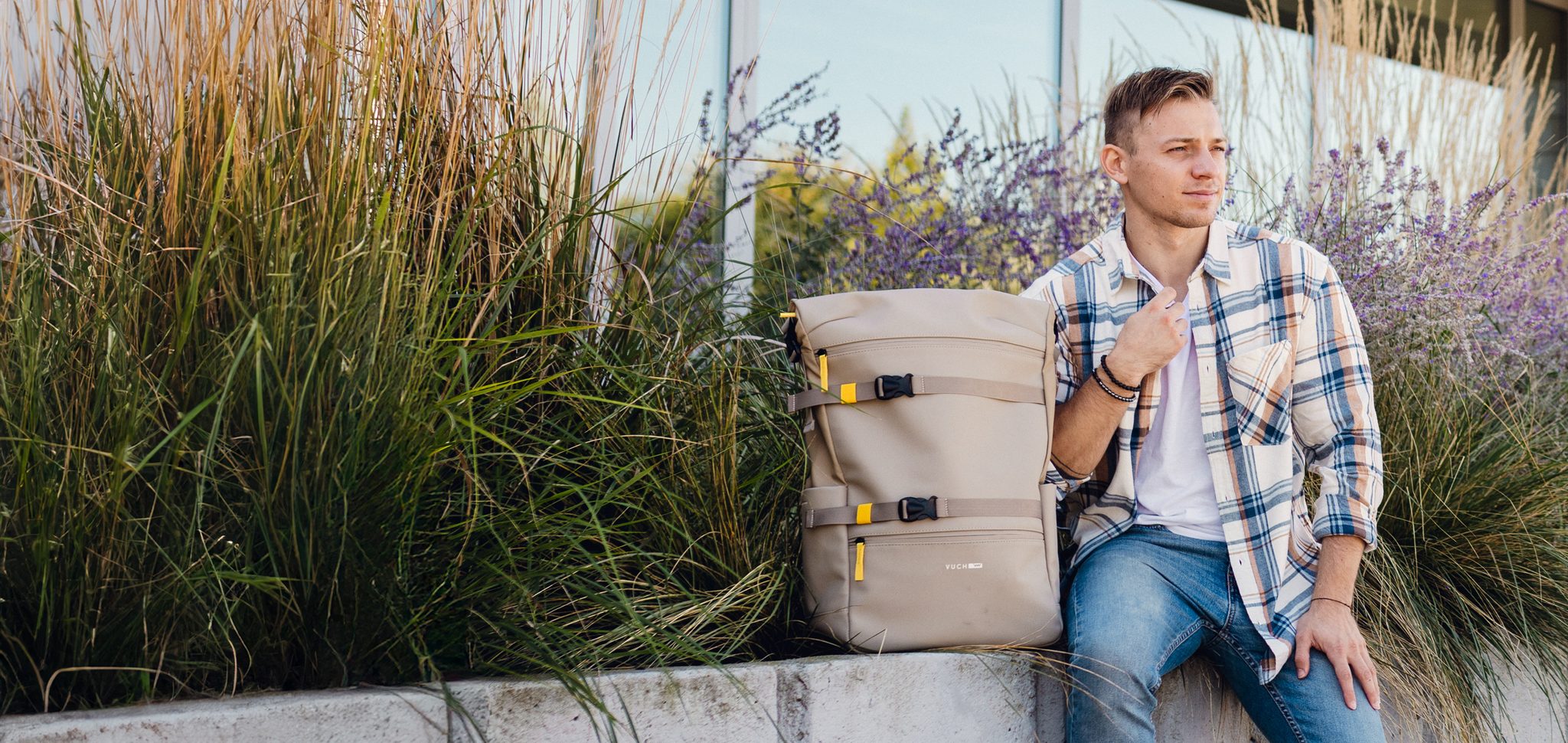 VUCH Maielle Beige city backpack
