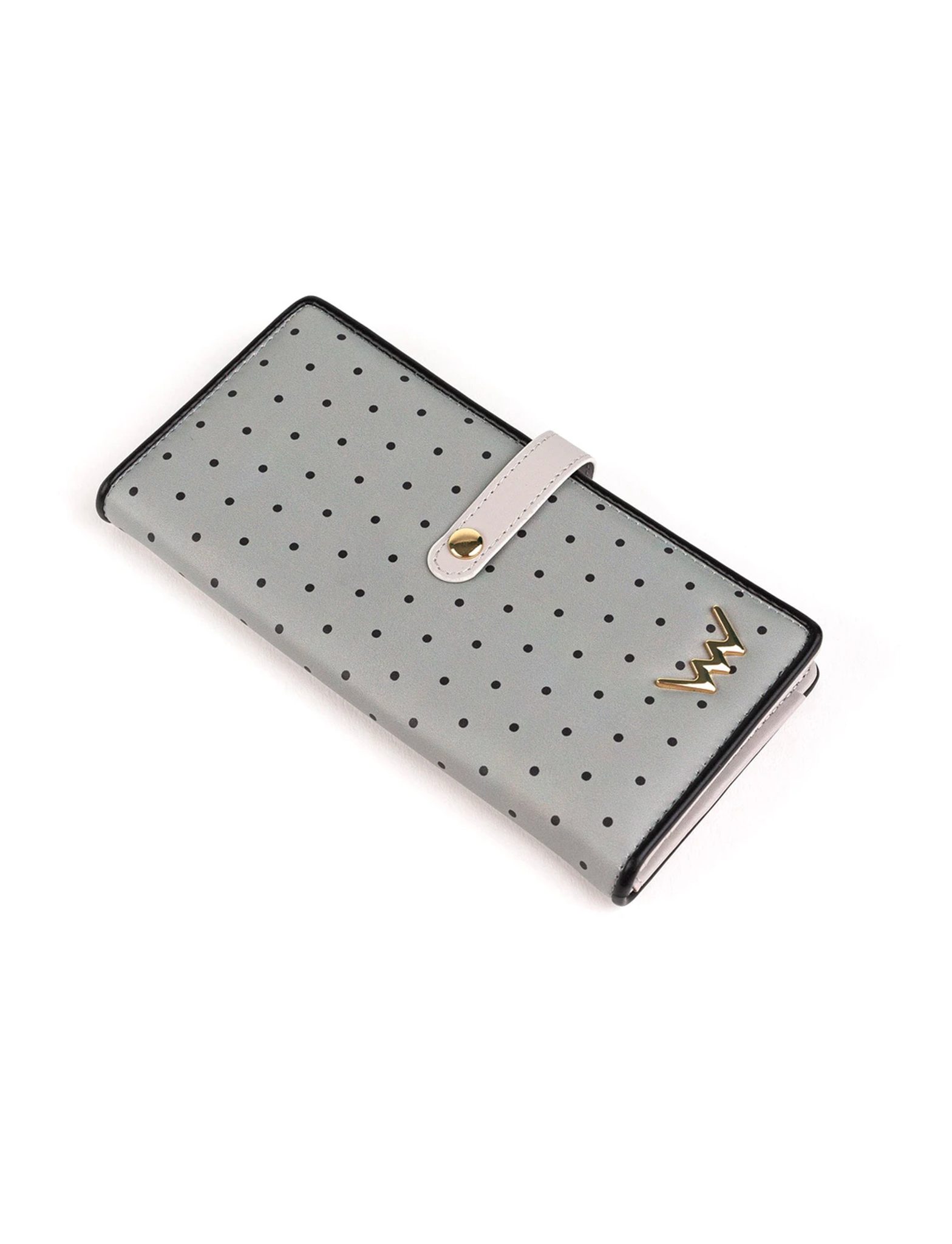 Portofel gri cu buline